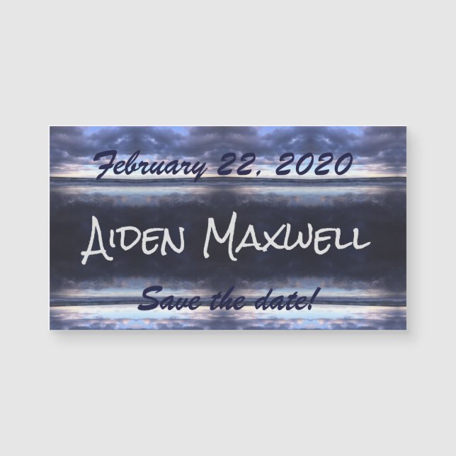 Stormy Day Save the Date Magnet (Devant)
