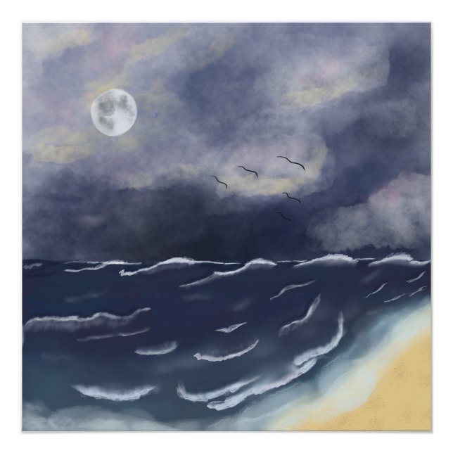 Stormy night  poster (Vorderseite)