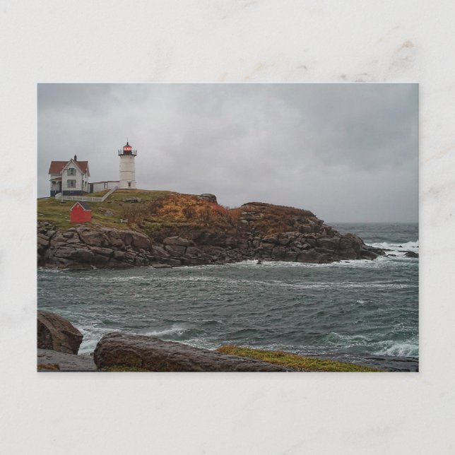 Stormy Nubble Postcard Postkarte (Vorderseite)