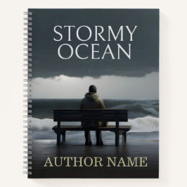Stormy Ocean Book Cover Inspiration Notebook Notizbuch