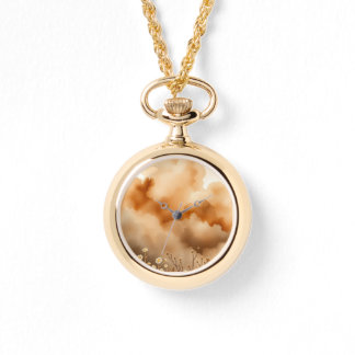 Stormy Orange Sky Little Blume Necklace Armbanduhr