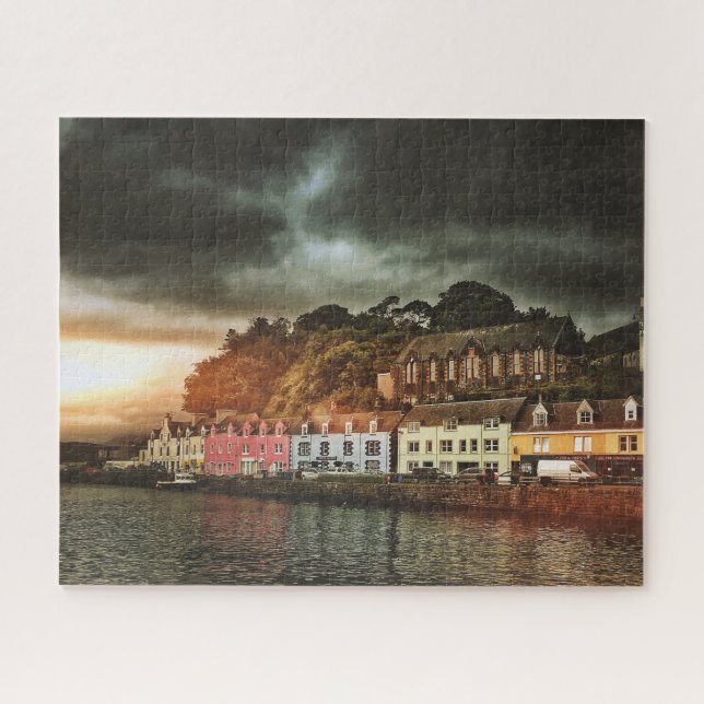 Stormy Portree Isle of Skye Scotland Travel Jigsaw (Horizontal)