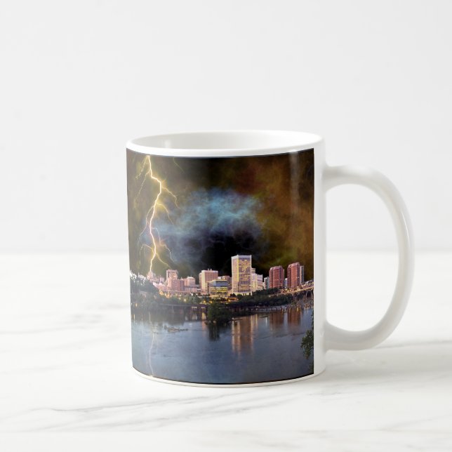 Stormy Richmond Skyline Kaffeetasse (Rechts)