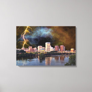 Stormy Richmond Skyline Leinwanddruck