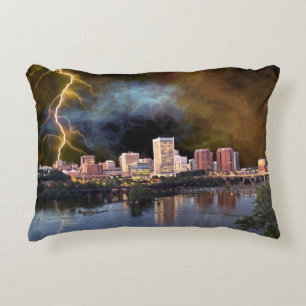 Stormy Richmond Skyline Zierkissen