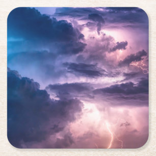 Stormy Skies Rechteckiger Pappuntersetzer