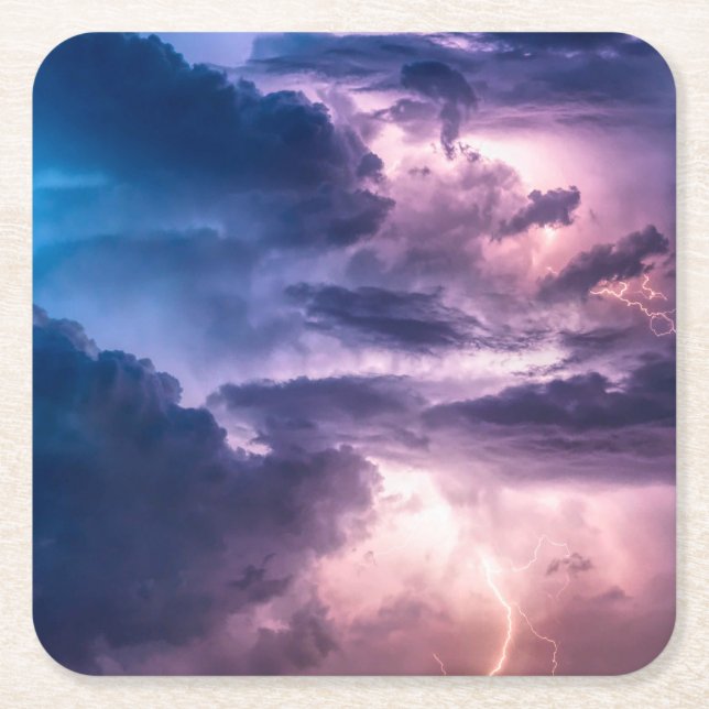 Stormy Skies Rechteckiger Pappuntersetzer (Vorderseite)