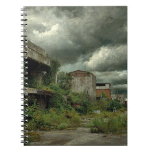 Stormy Skies Überwucherte Ruinen Notebook Notizblock
