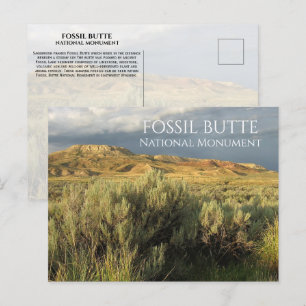 Stormy Sky Fossil Butte National Monument Wyoming Postkarte