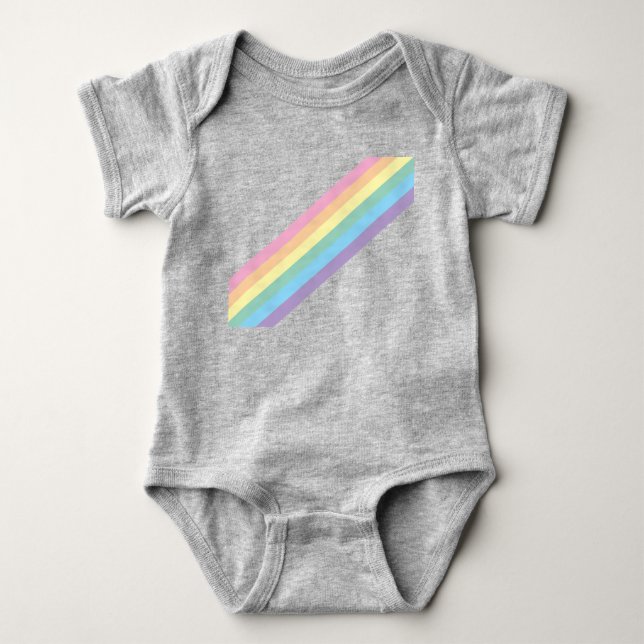 Stormy Sky & Rainbow Baby Bodysuit Baby Strampler (Vorderseite)