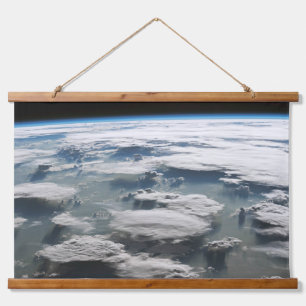 Stormy Sky über dem Amazonas Wandteppich Mit Holzrahmen