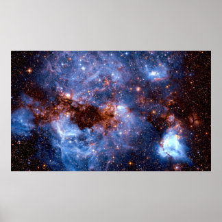 Stormy Stellar Star-Formation Intergalaktische Reg Poster
