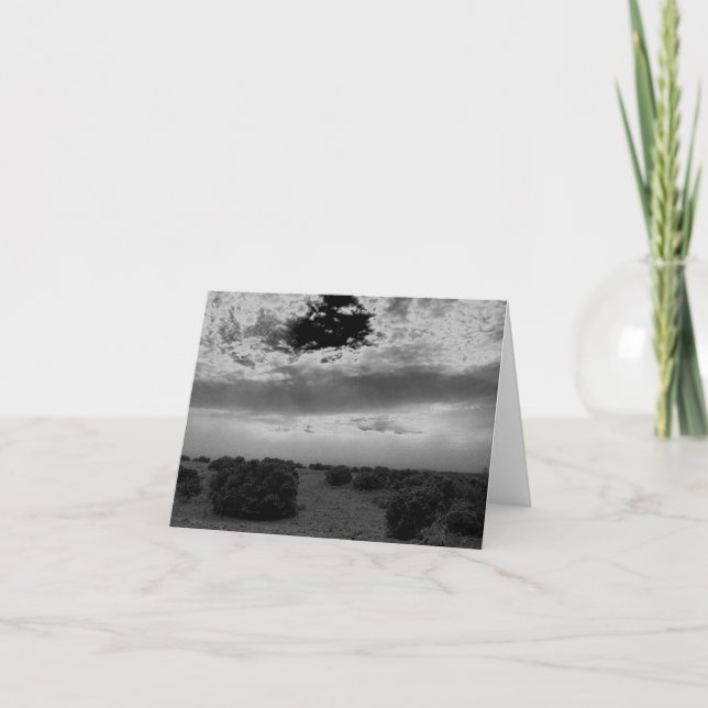 Stormy Sunrise in New Mexico Notecard Karte (Vorderseite)