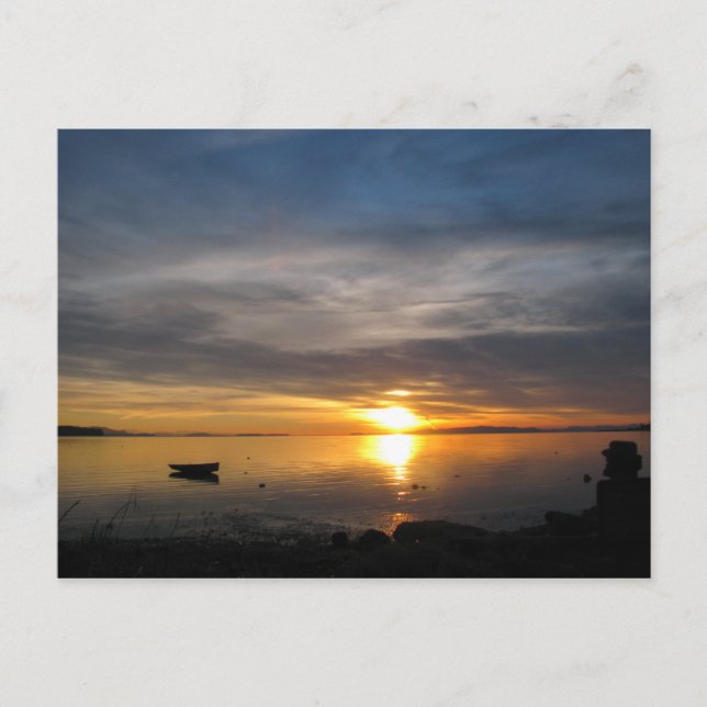 Stormy Sunset Postkarte (Vorderseite)