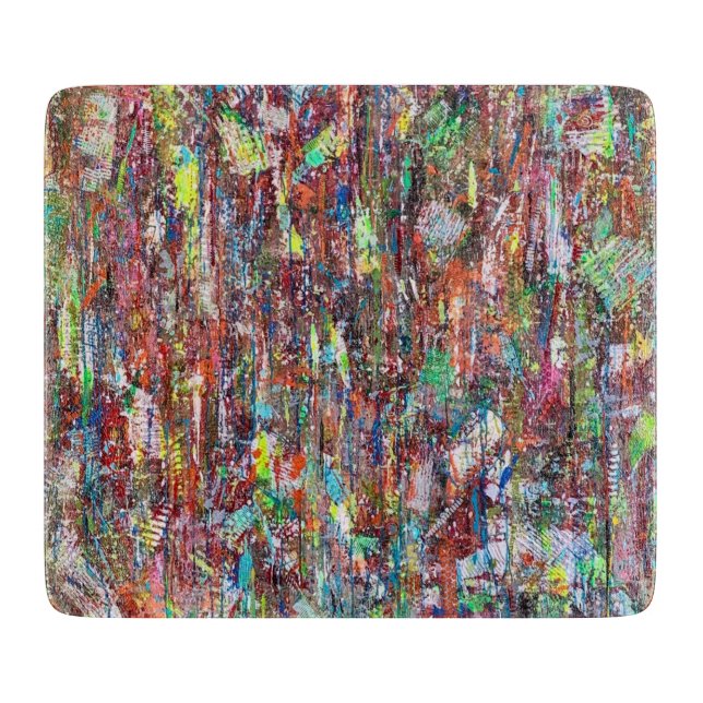 Stormy Weather 6 x 7 Deko Glass Cutting Board Schneidebrett (Vorderseite)