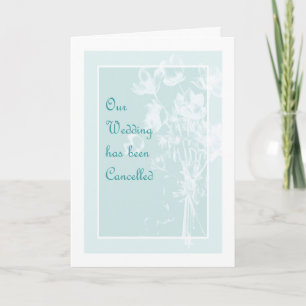 Stornierungskarte für Hochzeiten Ankündigung