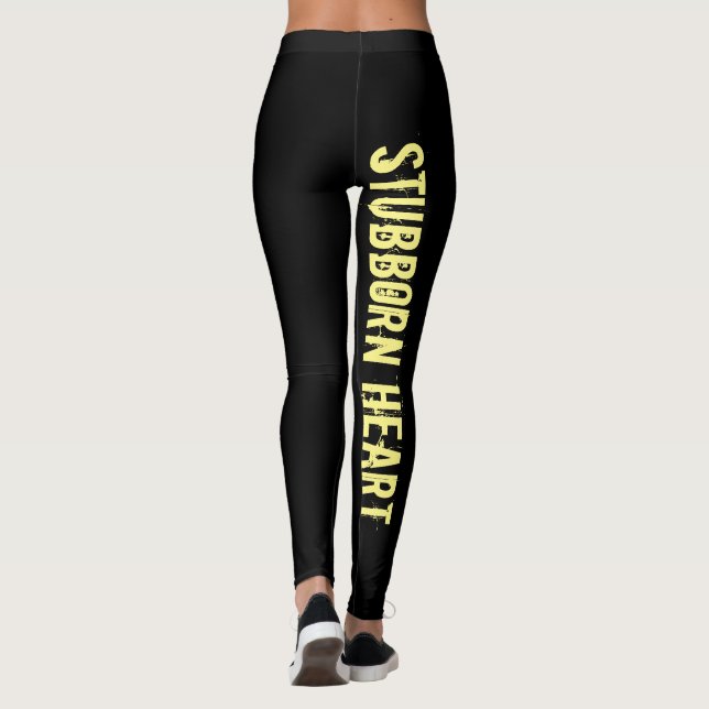Störrisches Herz Leggings (Rückseite)