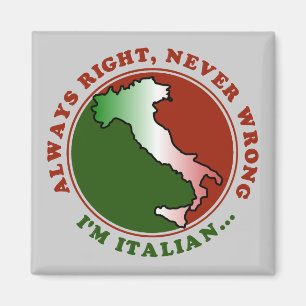 Störrisches italienisches lustiges magnet