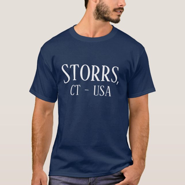 Storrs, CT USA 1-Sided Tee Shirt (Vorderseite)