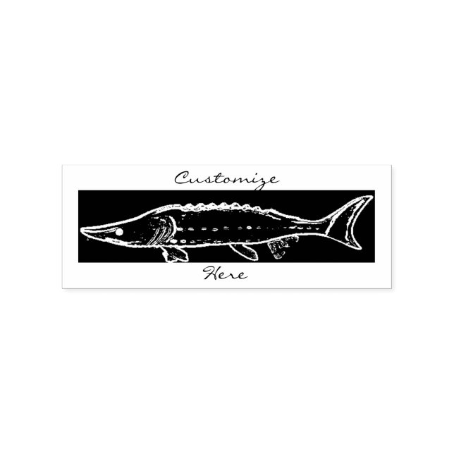 Störschwimmen Gummistempel (Prägung)
