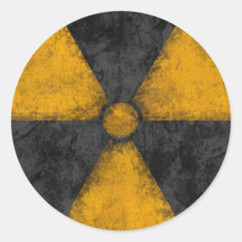 Störstrahlungssymbol Runder Aufkleber