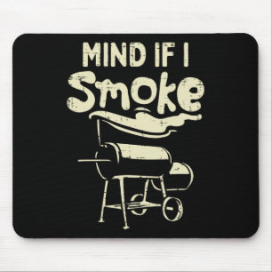 Stört es, wenn ich lustige BBQ-Byrbecue-Grill-Gril Mousepad