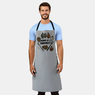 Stört es, wenn ich lustigen BBQ-Raucher rauche Schürze