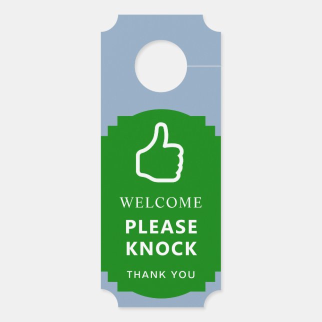 Stört und begrüßt das rückgängig gemachte Ticket n Türanhänger (Rückseite)