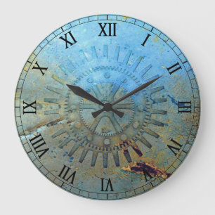 Störte Steampunkgestänge Wall Clock Große Wanduhr