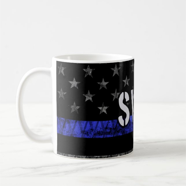 Störte SWAT-Polizeiflagge Kaffeetasse (Links)