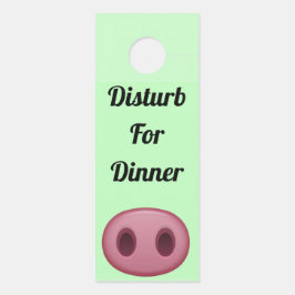 Störung beim Abendessen durch Türverletzung Türanhänger