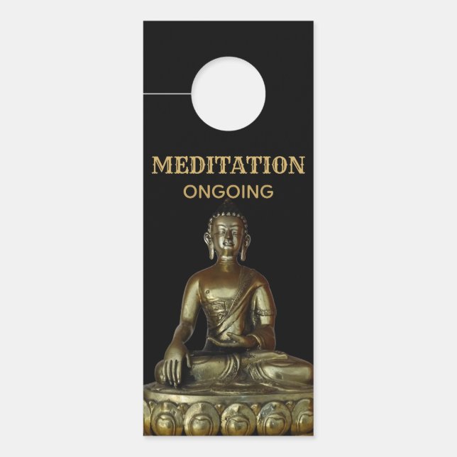 Störung der Meditation Türanhänger (Vorderseite)