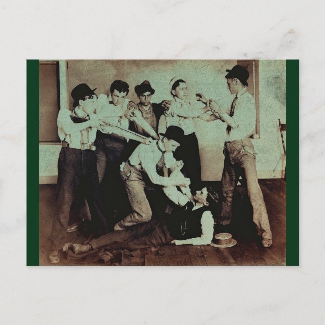 Störung in the Pool Hall and other Shenanigans Postkarte (Vorderseite)