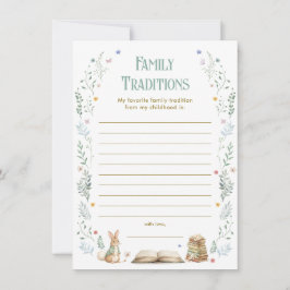 Story Book Baby Shower Family Traits Game Card Einladung
