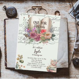 Story Book First Birthday Einladung