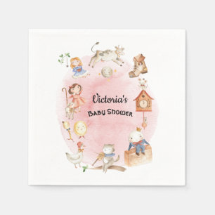 Story book Kinderzimmer Rhyme Babydusche Serviette