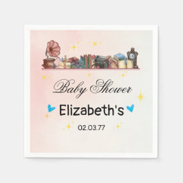 Story Book Library Das nächste Kapitel Baby Dusche Serviette