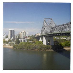 Story Bridge, Brisbane River und Kangaroo Fliese