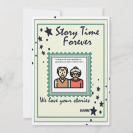 Story Time Forever Großeltern Feiertagskarte