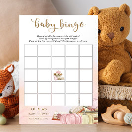 Storybook Baby Dusche Pink Pumpkin Baby Bingo Spie