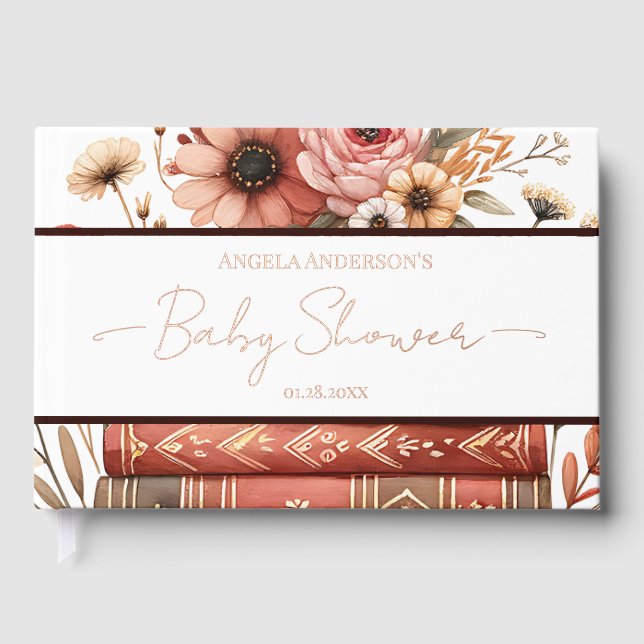 Storybook Baby Shower Guest Book Gästebuch (Vorderseite)