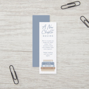 Storybook Baby Shower Mini Lesezeichen Favoriten Visitenkarte