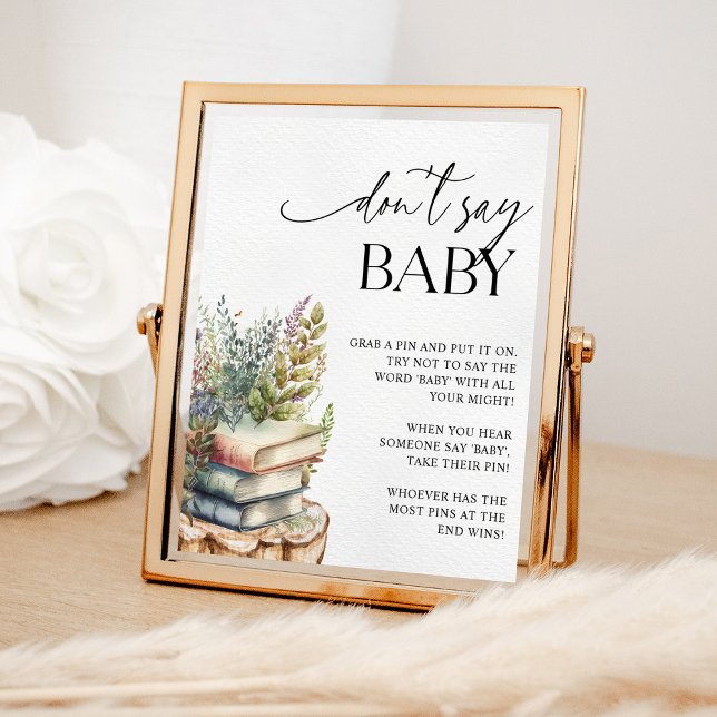 Storybook Baby Shower Say Baby Game nicht Poster (Von Creator hochgeladen)