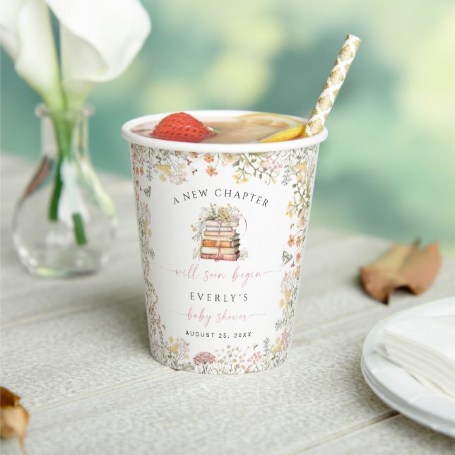 Storybook Babydusche Papier Cup New Chapter Girl Pappbecher (In Situ)