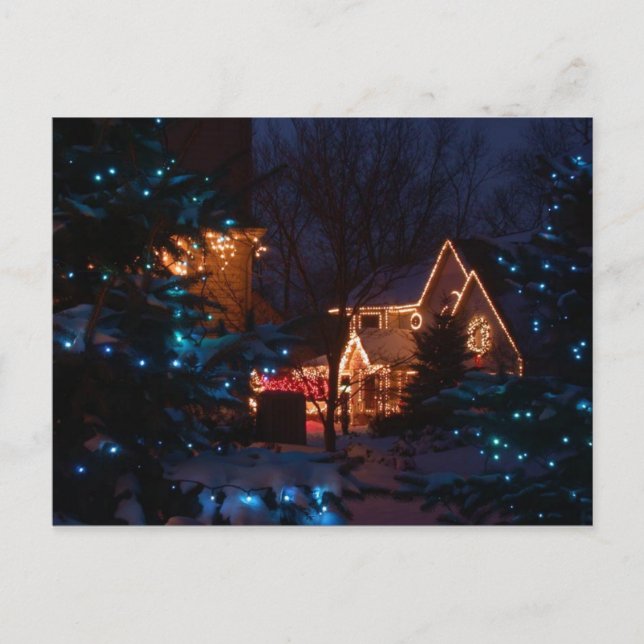 Storybook Christmas Feiertagspostkarte (Vorderseite)