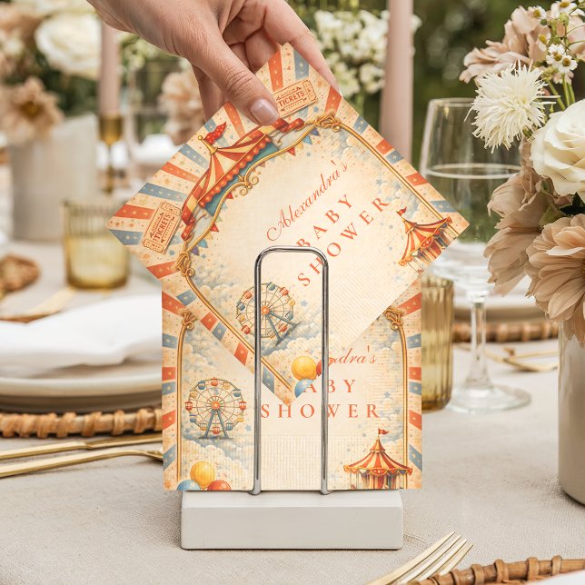 Storybook Circus Baby Shower Serviette (Von Creator hochgeladen)