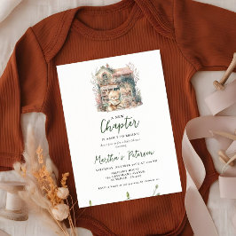 Storybook Ein neues Kapitel über die Kinderdusche Einladung