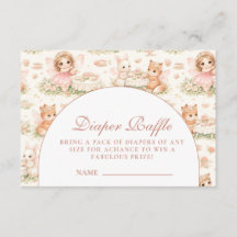 Storybook Fairy Baby Shower Diapper Raffle