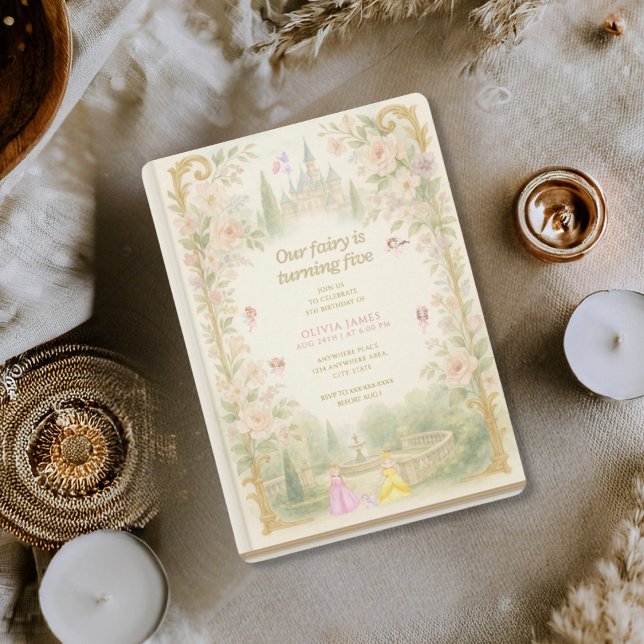 Storybook, fairy first, fairytale 5th birthday einladung (Von Creator hochgeladen)