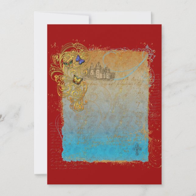 Storybook Fairytale Castelgrande Einladung (Vorderseite)